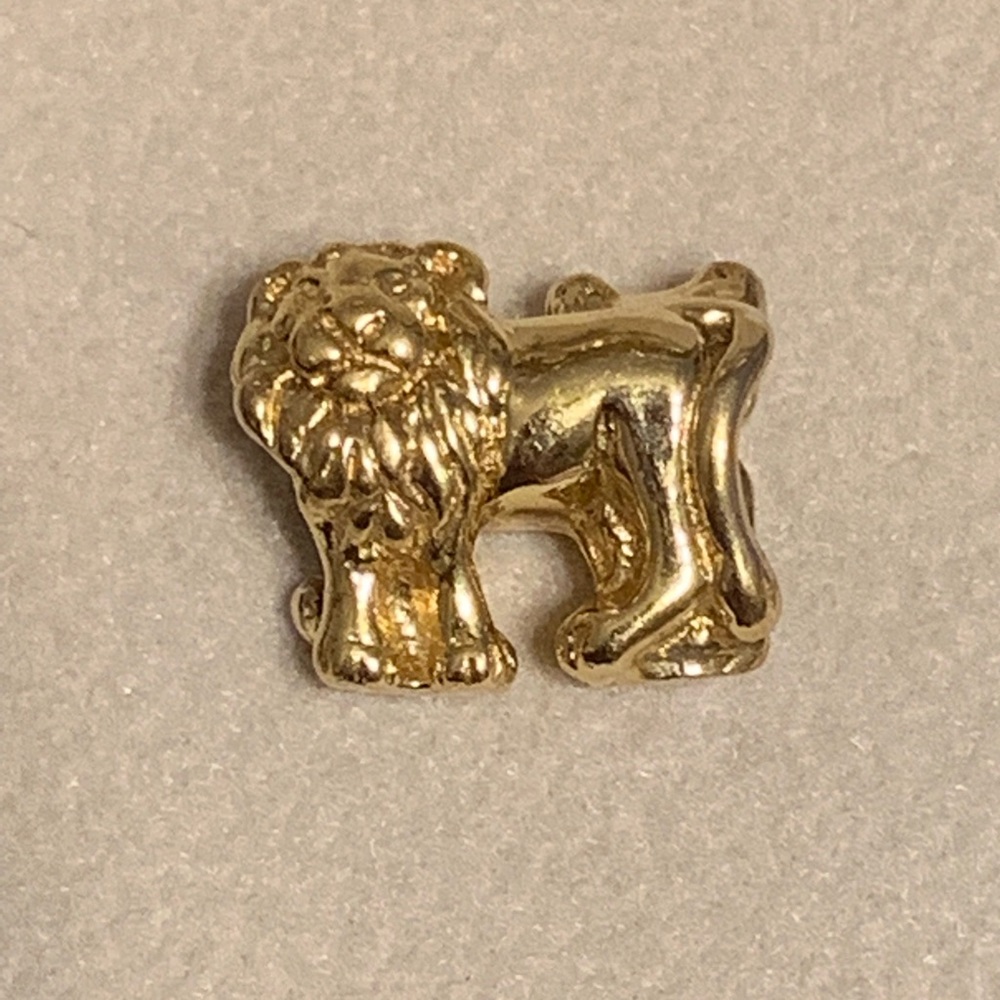 Trollbeads 18k gold Lions bead